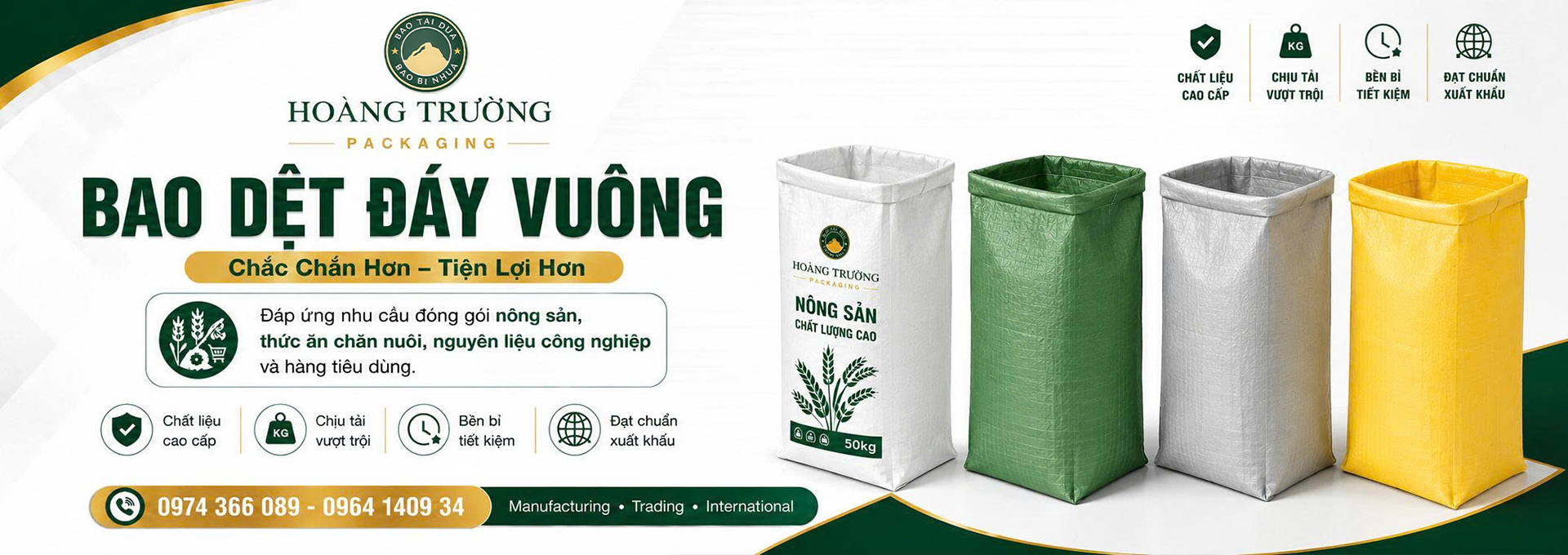 CÔNG TY TNHH SẢN XUẤT THƯƠNG MẠI QUỐC TẾ HOÀNG TRƯỜNG PACKAGING