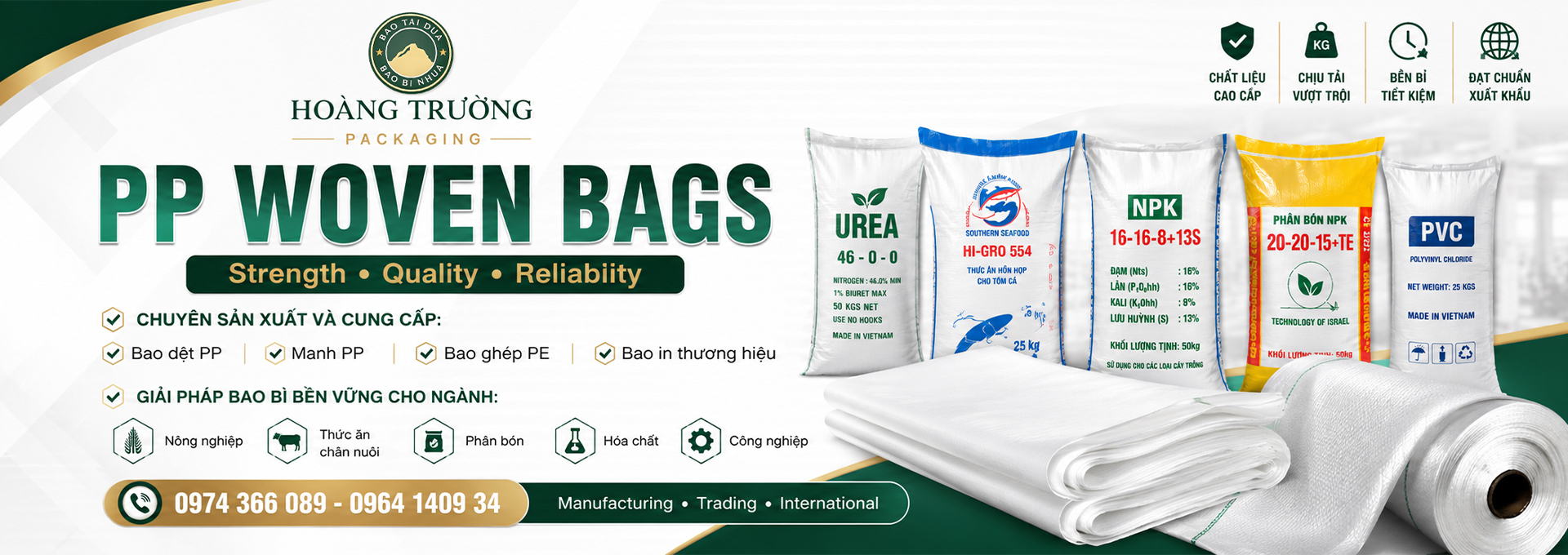CÔNG TY TNHH SẢN XUẤT THƯƠNG MẠI QUỐC TẾ HOÀNG TRƯỜNG PACKAGING